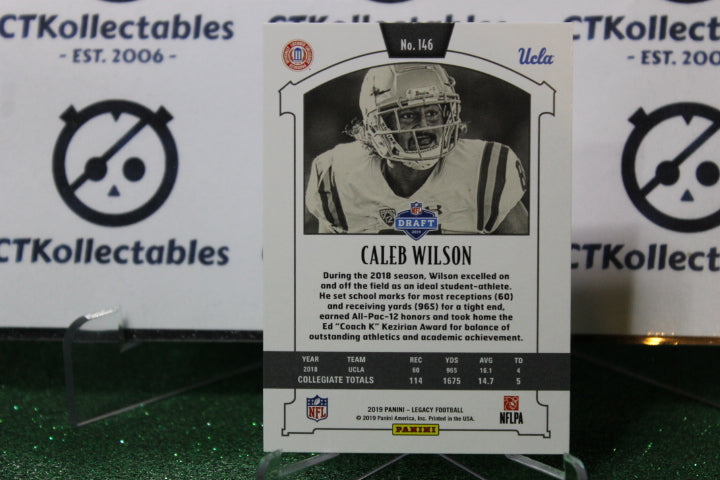 2019 PANINI LEGACY CALEB WILSON # 146 ROOKIE NFL CARDINALS GRIDIRON CARD