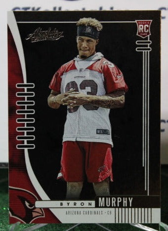 2019 PANINI ABSOLUTE BYRON MURPHY # 141 ROOKIE NFL CARDINALS GRIDIRON CARD