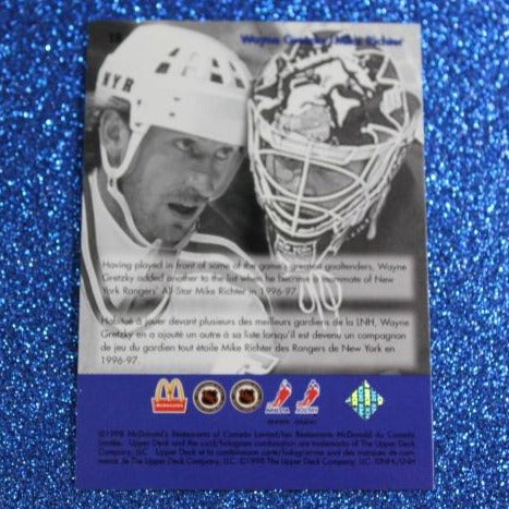 1998 WAYNE GRETZKY # T8  McDONALD'S TEAMMATES  FOIL UPPER DECK OILERS / KINGS /  RANGERS NHL