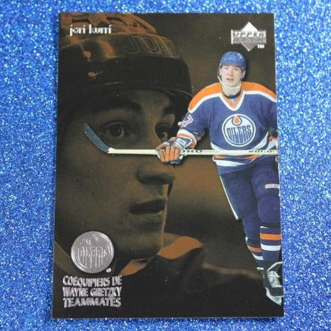 1998 WAYNE GRETZKY # T9  McDONALD'S TEAMMATES  FOIL UPPER DECK OILERS / KINGS /  RANGERS NHL