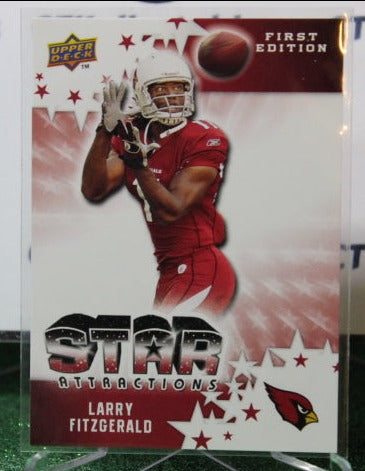 2009 UPPER DECK LARRY FITZGERALD # SA-16 STAR ATTACTIONS NFL CARDINALS GRIDIRON CARD
