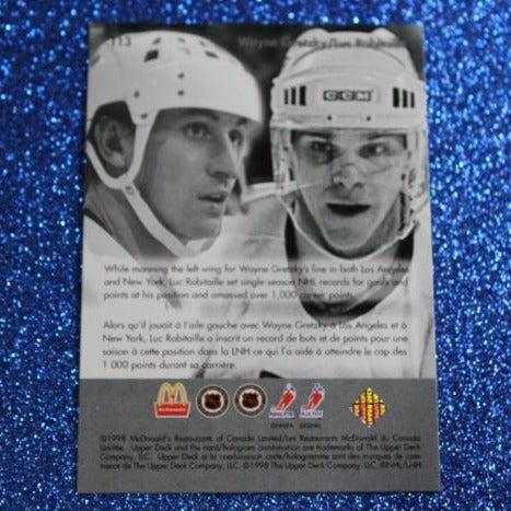 1998 WAYNE GRETZKY # T13  McDONALD'S TEAMMATES  FOIL UPPER DECK OILERS / KINGS /  RANGERS NHL