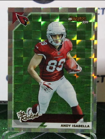 2019 PANINI DONRUSS ANDY ISABELLA #TR-26 PRIZM GREEN ROOKIE NFL CARDINALS GRIDIRON CARD