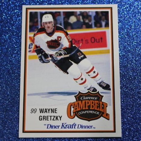 1989 - 1990 WAYNE GRETZKY # 56 DINER KRAFT DINNER CAMPBELL CONFERENCE L A KINGS NHL
