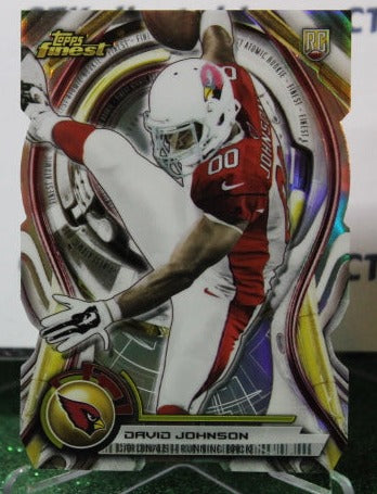 2015 TOPPS FINEST DAVID JOHNSON # ARDC-DJJ ROOKIE REFRACTOR DIE-CUT  NFL CARDINALS GRIDIRON CARD