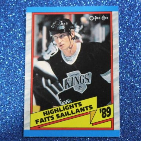 WAYNE GRETZKY # 325 HIGHLIGHTS  O PEE-CHEE 1989 L A KINGS  NHL