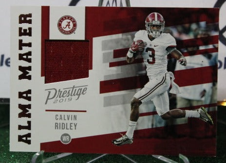 2019 PANINI PRESTIGE CALVIN RIDLEY # AM-CR  JERSEY CARD NFL FALCONS GRIDIRON CARD