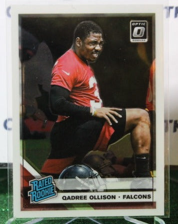 2019 PANINI ABSOLUTE GADREE OLLISON # 199 ROOKIE FOIL NFL FALCONS GRIDIRON CARD