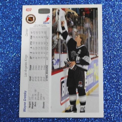WAYNE GRETZKY # 437 UPPER DECK 1991  L A KINGS  NHL