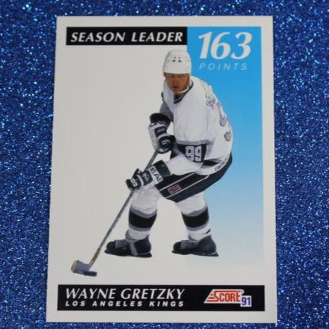 WAYNE GRETZKY # 296 1991 SCORE CANADA L A KINGS  NHL