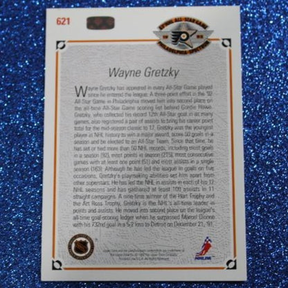 WAYNE GRETZKY # 621 UPPER DECK 1991-92  L A KINGS  NHL