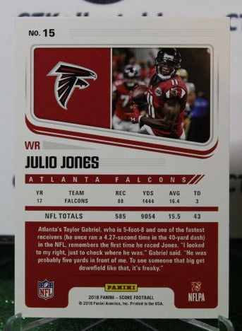 2019 PANINI SCORE JULIO JONES # 15  NFL FALCONS GRIDIRON CARD