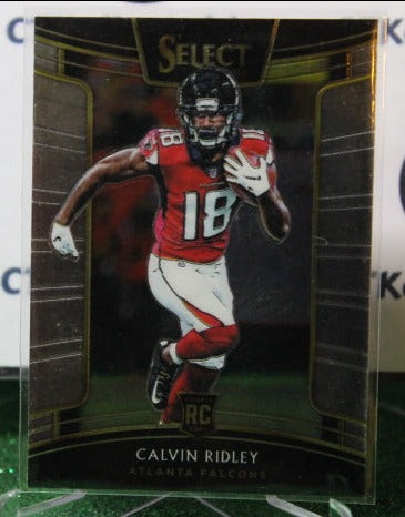 2018 PANINI SELECT CALVIN RIDLEY # 57 ROOKIE FOIL NFL FALCONS GRIDIRON CARD