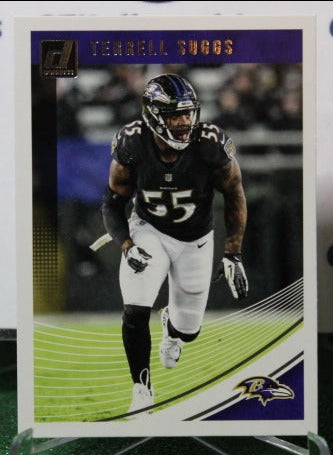 2018 PANINI DONRUSS TERRELL SUGGS  # 20 NFL RAVENS GRIDIRON CARD