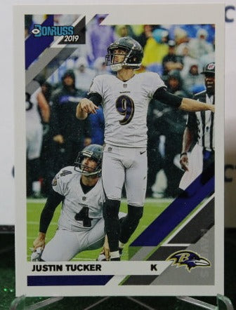 2019 PANINI DONRUSS JUSTIN TUCKER # 29 NFL RAVENS GRIDIRON CARD