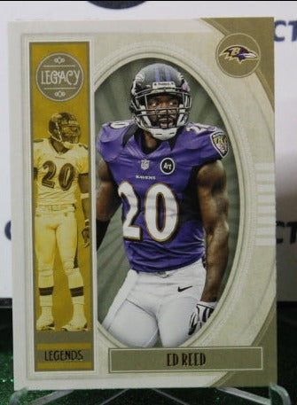 2019 PANINI LEGACY ED REED # 102 NFL RAVENS GRIDIRON CARD