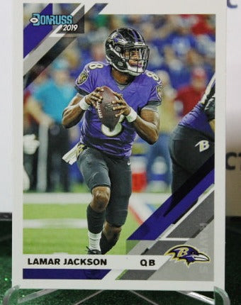 2019 PANINI DONRUSS LAMAR JACKSON  # 25 NFL RAVENS GRIDIRON CARD