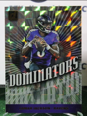 2019 PANINI DONRUSS DOMINATORS LAMAR JACKSON  # DOM-39 NFL RAVENS GRIDIRON CARD