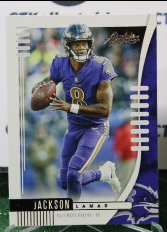 2019 PANINI ABSOLUTE LAMAR JACKSON  # 13 NFL RAVENS GRIDIRON CARD