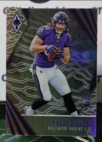 2018 PANINI PHOENIX HAYDER HURST # 108 ROOKIE NFL RAVENS GRIDIRON CARD