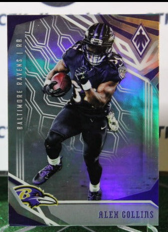 2018 PANINI PHOENIX ALEX COLLINS # 9 NFL RAVENS GRIDIRON CARD