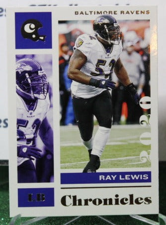 2020 PANINI CHRONICLES RAY LEWIS # 8 NFL RAVENS GRIDIRON CARD