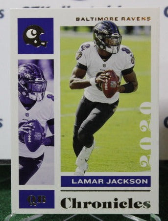 2020 PANINI CHRONIC;ES LAMAR JACKSON  # 7 NFL RAVENS GRIDIRON CARD