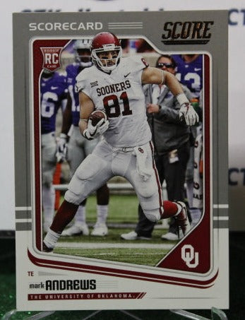 2018 PANINI SCORE MARK ANDREWS # 378 DRAFT ROOKIE SILVER NFL RAVENS GRIDIRON CARD