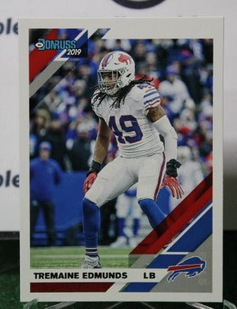 2019 PANINI DONRUSS TREMAINE EDMUNDS # 37 NFL BUFFALO BILLS GRIDIRON CARD