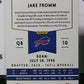 2020 PANINI CHRONICLES JAKE FROMM # PA-6 ROOKIE BRONZE NFL BUFFALO BILLS GRIDIRON CARD
