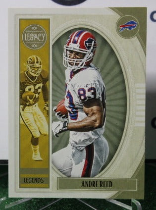 2019 PANINI LEGACY LEGENDS ANDRE REED # 138 NFL BUFFALO BILLS GRIDIRON CARD