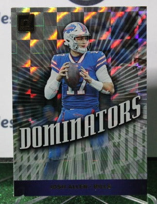 2019 PANINI DONRUSS DOMINATORS JOSH ALLEN # DOM-29  NFL BUFFALO BILLS GRIDIRON CARD