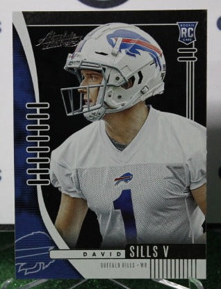2019 PANINI ABSOLUTE  DAVID SILLS V  # 197 ROOKIE NFL BUFFALO BILLS GRIDIRON CARD