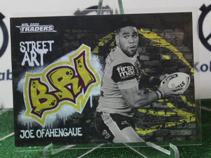 2020  NRL TRADERS JOE OFAHENGAUE # SABK O1/16 STREET ART BLACK BRISBANE BRONCOS