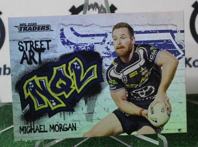 2020  NRL TRADERS MICHAEL MORGAN # SA 09/16 STREET ART NORTH QUEENSLAND COWBOYS