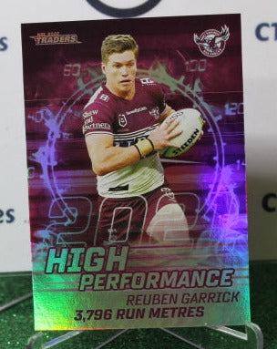 2022 NRL TRADERS REUBEN GARRICK # HP 17/48 HIGH PERFORMANCE MANLY SEA EAGLES