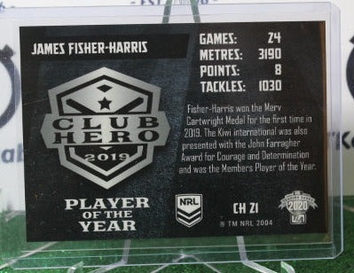 2020 NRL TRADERS JAMES FISHER-HARRIS # CH 21 CLUB HERO PLAYER OF THE YEAR PENRITH PANTHERS