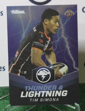 2015 NRL TRADERS TIM SIMONA # TL 32/32 THUNDER & LIGHTNING WESTS TIGERS