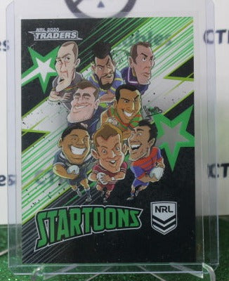 2020 NRL TRADERS  # ST 05/18 STARTOONS GREEN TRADING CARD