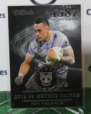 2019 NRL TRADERS KEN MAUMALO # LLS 2/9 METRES GAINED SILVER NEW ZEALAND WARRIORS