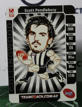 2015 TEAMCOACH  AFL SCOTT PENDLEBURY # FP-04  BEST AND FAIREST COLLINGWOOD MAGPIES