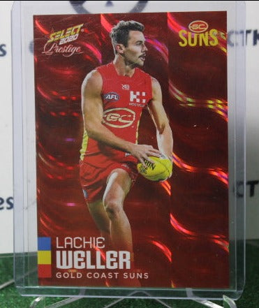 2020 SELECT PRESTIGE AFL LACHIE WELLER # 97 RED 119/170 GOLD COAST SUNS