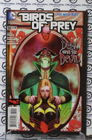 BIRDS OF PREY # 30  COLLECTABLE COMIC BOOK DC 2014 DEAL WITH THE DEVIL