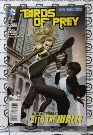 BIRDS OF PREY # 33 COLLECTABLE COMIC BOOK DC 2014 BLACK CANARY