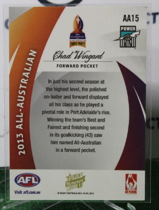 2014 SELECT  AFL HONOURS 1 CHAD WINGARD # AA15 ALL-AUSTRALIAN PORT ADELAIDE POWER