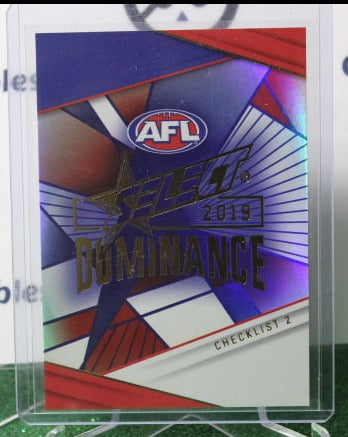 2019 SELECT  AFL DOMINANCE CHECKLIST 2 # HP2  CHECKLIST  329/350