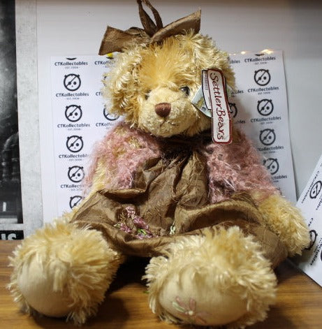 CLEMENTINE TEDDY BEAR PRE LOVED PLUSH TOY WITH TAGS BY SETTLER BEARS