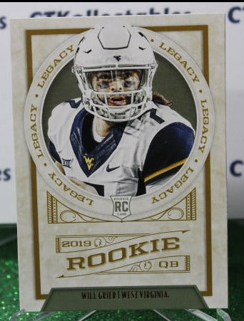 2019 PANINI LEGACY WILL GRIER # 198  ROOKIE NFL CAROLINA PANTHERS GRIDIRON CARD