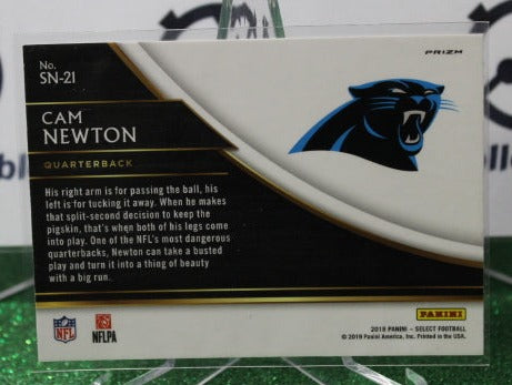 2018 PANINI SELECT CAM NEWTON # SN-21 PRIZM NFL CAROLINA PANTHERS GRIDIRON CARD