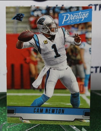 2019 PANINI PRESTIGE CAM NEWTON # 14  NFL CAROLINA PANTHERS GRIDIRON CARD